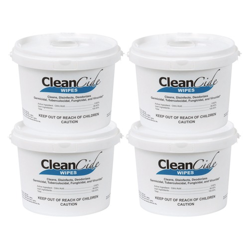 Cleaning Cloths & Wipes | Wexford Labs 3130B400DCT 1-Ply 8 x 5.5 CleanCide Disinfecting Wipes - Fresh Scent/White (4/Carton) image number 0