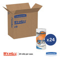 Perforated Roll & Hand Towels | WypAll 05027 L40 Small Roll 10.4 in. x 11 in. Towels - White (70/Roll, 24 Rolls/Carton) image number 1