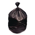 High-Density Trash Bags | Boardwalk Z8048WKKR01 40 in. x 48 in. 45 gal. 22 mic High-Density Can Liners - Black (150/Carton) image number 2