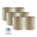 Perforated Roll & Hand Towels | Boardwalk 6700R 8 in. x 700 ft. 1-Ply Hardwound Towel - Kraft (6/Carton) image number 4