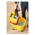 Buckets & Wringers | Rubbermaid Commercial FG757888BLUE WaveBrake 2.0 35 qt. Down-Press Plastic Bucket/Wringer Combos - Blue image number 4