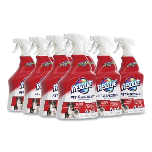 Carpet Cleaners | RESOLVE 19200-99850 Pet Specialist 32 oz. Trigger Spray Bottle Stain and Odor Remover - Citrus (12/Carton) image number 0