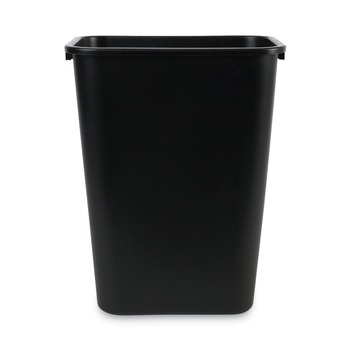 INDOOR WASTE RECEPTACLES | Boardwalk 3485203 41 qt. Soft-Sided Plastic Wastebasket - Black