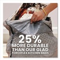 Drawstring & Kitchen Bags | Glad 70320 ForceFlex MaxStrength 24 in. x 28 in. 13 Gallon Tall Kitchen Drawstring Trash Bags - Fresh Clean Scent/White (204/Carton) image number 7