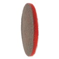 Floor Pads-Stripping | SC Johnson 319310 EZ CARE 16 in. Heavy-Duty Scrub Pad - Red/Gray (5/Carton) image number 1
