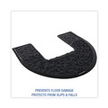 Safety Mats | Boardwalk PSCM-P-000I006M-00-21430 22 in. x 22 in. Non-Slip Rubber Commode Mat 2.0 Disposable Toilet Floor Mat - Black (6/Carton) image number 5