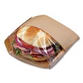Food & Utility Bags | Bagcraft 300094 9.5 in. x 2.75 in. 2.35 mil. Dubl View Sandwich Bags - Natural Brown (500/Carton) image number 1