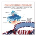 Head & Face Protection | Ergodyne 12561 Chill-Its 6700CT One Size Fits Most Cooling Bandana PVA Tie Headband - Stars and Stripes image number 1