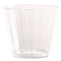 Cups | WNA WNA CC9240 9 oz. Classic Crystal Fluted Squat Plastic Tumblers - Clear (240/Carton) image number 0