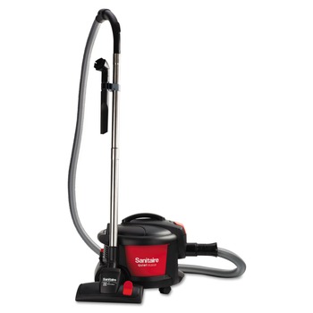 Sanitaire SC3700A EXTEND 9 Amp Current Top-Hat Canister Vacuum - Red/Black