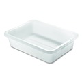 Perforated Roll & Hand Towels | Rubbermaid Commercial FG334992WHT 15 in. x 20 in. x 5 in. Bus/Utility Box - White image number 0