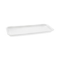Food Containers & Lids | Pactiv Corp. 0TF110S00000 10.75 in. x 5.7 in. x 0.65 in. No. 10S Foam Supermarket Tray - White (500/Carton) image number 1