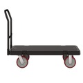 Carts & Trucks | Suncast Commercial PDPT2448 24.25 in. x 52.25 in. x 41 in. 1,600 lbs. Capacity Resin Platform Truck - Black image number 0