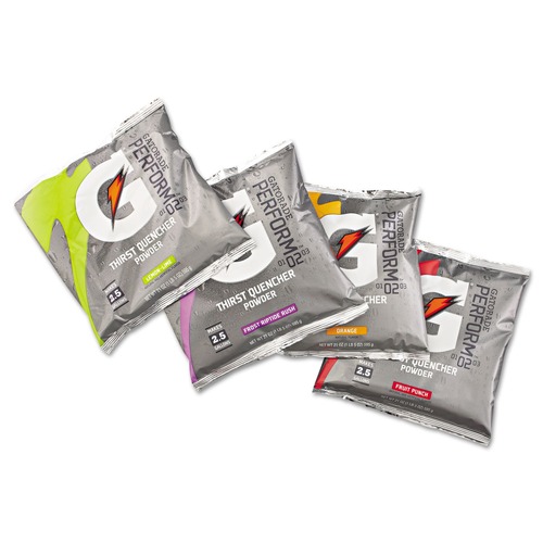 Drink Mixes | Gatorade QUA03944 32-Piece/Carton 21 oz. Packets Original Powdered Drink Mix - Variety Pack image number 0