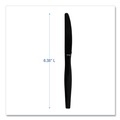 Disposable Knives | Boardwalk BWKKNIFEHWBLA Heavyweight Polystyrene Knife Cutlery - Black (1000/Carton) image number 2