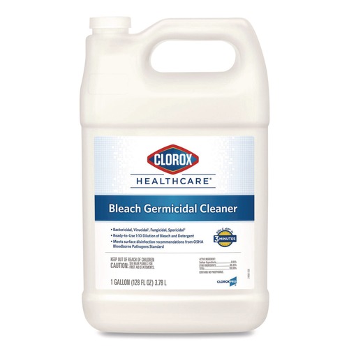 Disinfecting & Cleaning Solutions | Clorox Healthcare 68978 128 oz. Refill Bottle Bleach Germicidal Cleaner image number 0