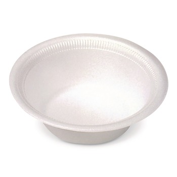 Dart 12BWWCR 12 oz. Concorde Foam Bowls - White (125/Pack)