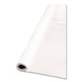 Table Covers & Skirts | Tablemate I4010WH Table Cover 40 in. x 100 ft. Table Set Plastic Banquet Roll - White image number 2