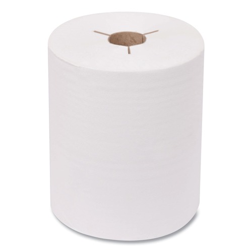 Perforated Roll & Hand Towels | Tork 8634550 8 in. x 450 ft. Advanced Notched Hand Towel Roll - White (12 Rolls/Carton) image number 0