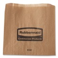 Feminine Care Dispenser Liners | Rubbermaid Commercial FG6141000000 2.75 in. x 8.5 in. Waxed Napkin Receptacle Liners - Brown (250/Carton) image number 2