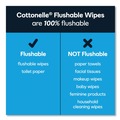 Hand Sanitizing Wipes | Cottonelle 44932 1-Ply 3.75 in. x 5.5 in. Fresh Care Flushable Cleansing Cloths - White image number 4