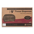 Toilet Tissue Dispensers | San Jamar R4000TBK 9 in. Roll 19 in. x 5.25 in. x 12 in. Twin Jumbo Classic Tissue Dispenser - Transparent Black Pearl image number 3