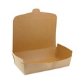 Food Containers & Lids | Pactiv Corp. NOB04SKEC EarthChoice OneBox 9 x 4.85 x 2.7 77 oz Paper Box - Kraft (162/Carton) image number 1