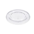 Cup Lids | Dart 662TP Plastic Non-Vented Cup Lids Fits 9 oz to 22 oz Cold Cups - Clear (1000/Carton) image number 2