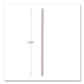 Straws/Stems/Sticks | Boardwalk BWKJSTW775S24 7.75 in. Wrapped Jumbo Plastic Straws - White/Red Stripe (400/Pack, 25 Packs/Carton) image number 6