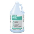 Floor Cleaners | Maxim 180000-41 1 Gallon Bottle Mega Mop Damp Mop Concentrate - Lemon Scent (4/Carton) image number 1