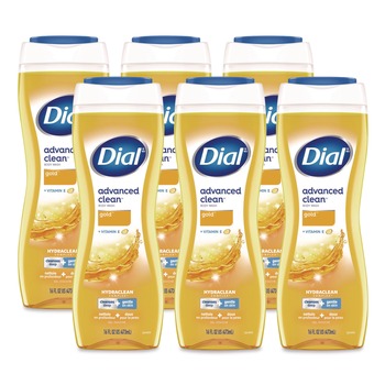  | Dial 1700009119 Body Wash Advanced Clean Gold, Original Gold, 16 oz, 6/Carton