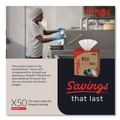 Perforated Roll & Hand Towels | WypAll 83550 X50 9-1/10 in. x 12-1/2 in. Cloth Pop-Up Box - White (176/Box 10 Boxes/Carton) image number 4