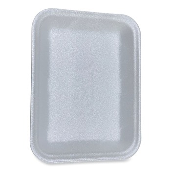 GEN 4DWH 9.47 in. x 7.12 in. x 1.32 in. #4D Meat Trays - White (500/Carton)