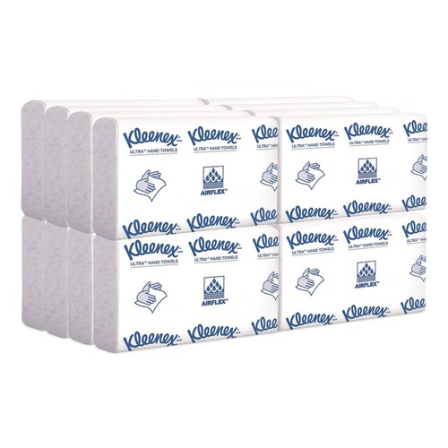 Perforated Roll & Hand Towels | Kleenex 46321 Reveal 2-Ply 8 in. x 9.4 in. Multi-Fold Towels - White (16/Carton) image number 0