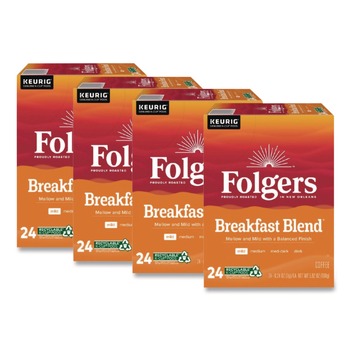 Folgers 5000370677 Coffee K-Cup - Breakfast Blend (96/Carton)