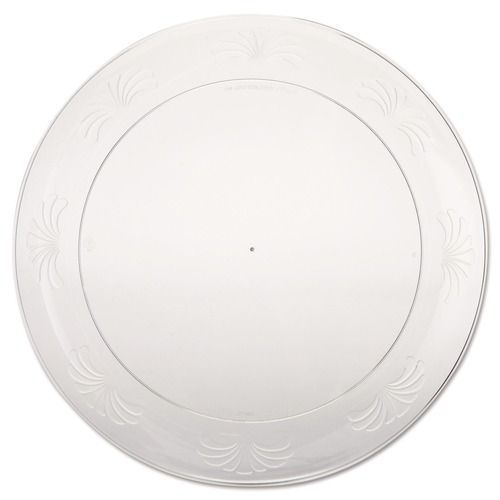Plates | WNA WNA DWP9180 9 in. Diameter Designerware Plastic Plates - Clear (10 Pack, 18 Packs/Carton) image number 0