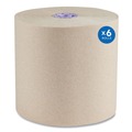 Perforated Roll & Hand Towels | Scott 54038 Essential 1-Ply 8 in. x 700 ft. 1.75 in. Core 100% Recycled Fiber Hard Roll Towel - Brown (6/Carton) image number 2