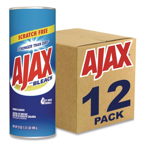 All Purpose Cleaners & Degreasers | Ajax 61034403 21 oz Powder Cleanser with Bleach - Fresh Scent (12/Carton) image number 0