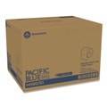 Perforated Roll & Hand Towels | Georgia Pacific Professional 14580/01 1-Ply Pacific Blue Basic Bathroom Tissue - White (80/Carton) image number 1