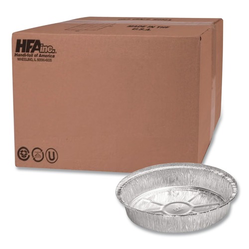 Food Containers & Lids | Handi-Foil 2058-30-500 8 in. 37 oz. Aluminum Container - Silver (500/Carton) image number 0