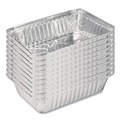 Perforated Roll & Hand Towels | Handi-Foil 206230 5.94 in. x 8.44 in. x 1.81 in. 2.25 lbs. Capacity Aluminum Oblong Pan - Silver (500/Carton) image number 1