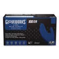 Food Service Disposable & Single Use Gloves | Ammex GWRBN44100 9.5 in. 6 mil Heavy-Duty Industrial Nitrile Gloves - Medium/Royal Blue (1000/Carton) image number 0