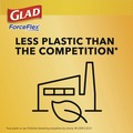 Drawstring & Kitchen Bags | Glad 78899 ForceFlex 24 in. x 27.38 in. 13-Gallon Kitchen Drawstring Trash Bags - Gain Fresh Clean Scent White (80/Box) image number 7