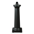 Smoking Receptacles | Rubbermaid Commercial FG9W3000BLA GroundsKeeper Tuscan 13 in. x 13 in. x 38.38 in. Receptacle - Black image number 1