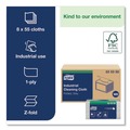 Perforated Roll & Hand Towels | Tork 520350 1-Ply 12.6 in. x 15.16 in. Industrial Cleaning Cloths - Gray (55/Carton) image number 2