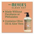 Hand Soaps | Mrs. Meyer's SJN391525 12.5 oz. Geranium Clean Day Liquid Hand Soap (6/Carton) image number 5