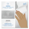 Perforated Roll & Hand Towels | Scott 04007 Essential Coreless SRB Septic Safe 2-Ply Bathroom Tissue - White (36/Carton) image number 10