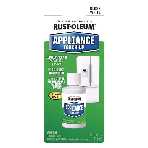 Paint & Paint Supplies | Rust-Oleum 203000 Specialty Gloss White Appliance Epoxy Touch, Gloss White, 0.6 oz Bottle, 6/Carton image number 0