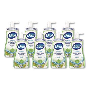 Dial 17000 34721 8 oz Antibacterial Foaming Hand Wash - Fresh Pear Scent (8/Carton)