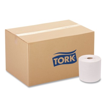 Tork 7171050 7.5 in. x 10 in.1-Ply Advanced Notched Hand Towel Roll - White (6 Rolls/Carton)